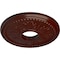 Ekena Millwork Tirana Ceiling Medallion (Canopies up to 4 3/4"), 13 7/8"OD x 3 3/4"ID x 1 1/4"P, Brushed Mahogany CM13TIBMF - alternate 4